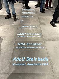 Bodenprojektion im Ausstellungsraum